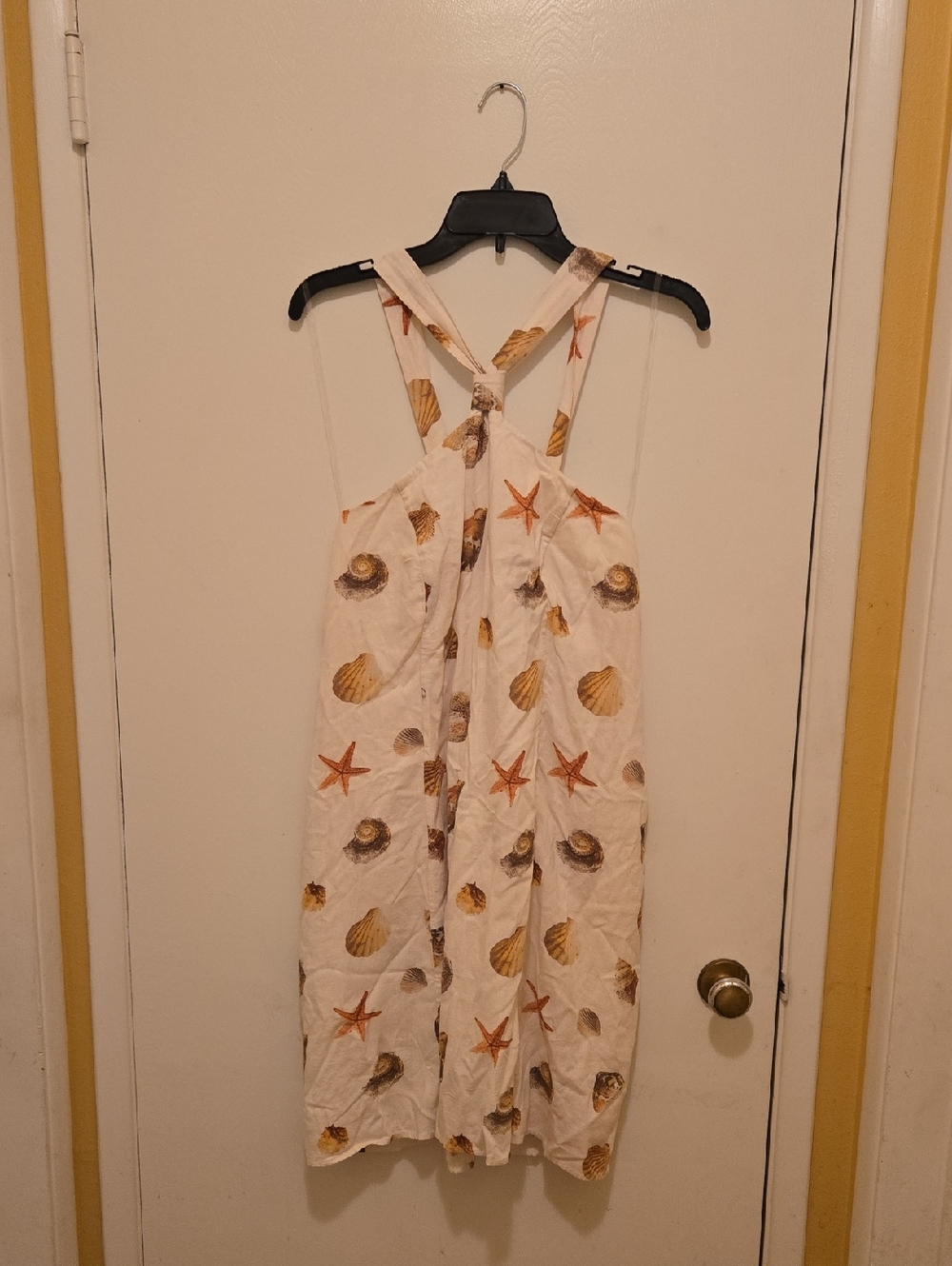 Wild Fable Halter Dress with Cream & Coral Fabric Accent, NWT.